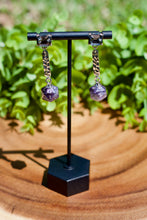 Load image into Gallery viewer, Handmade Dice Earrings - Elegant Gray Gems