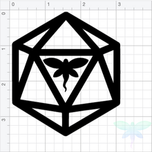 Load image into Gallery viewer, Arcane Fey d20 Vinyl Sticker