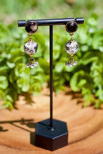Load image into Gallery viewer, Handmade Dice Earrings - Elegant White and Gold
