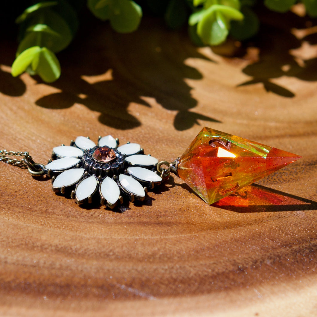 Handmade Dice Necklace - Starburst