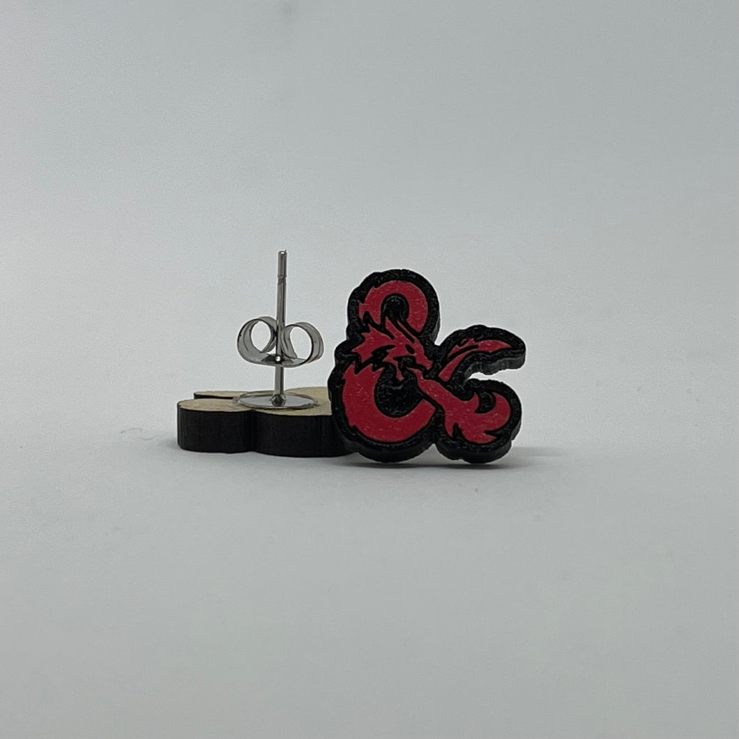 Dungeons and Dragons Ampersand Earrings
