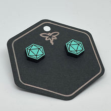 Load image into Gallery viewer, D&amp;D d20 Colorful Stud Earrings
