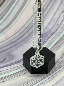 d20 Hell Yeah! Keychain