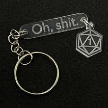 Load image into Gallery viewer, d20 Oh, shit. Keychain

